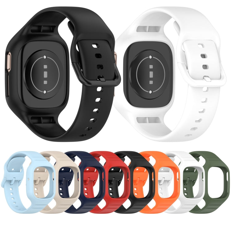 For Honor Watch 4 Integrated Fully Enclosed Silicone Watch Band(Light Blue) by bashfashion