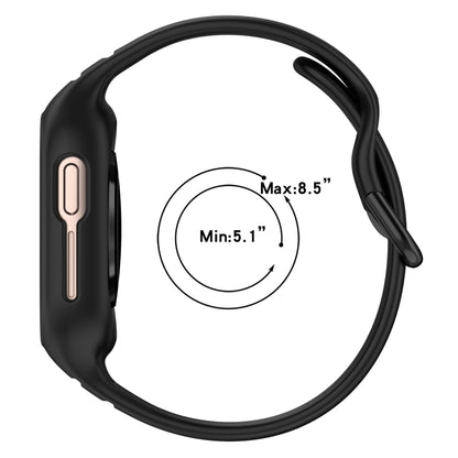 For Honor Watch 4 Integrated Fully Enclosed Silicone Watch Band(Black) by bashfashion