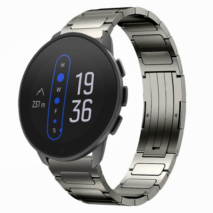 For SUUNTO 9 Peak 22mm I-Shaped Titanium Alloy Watch Band(Grey) by bashfashion