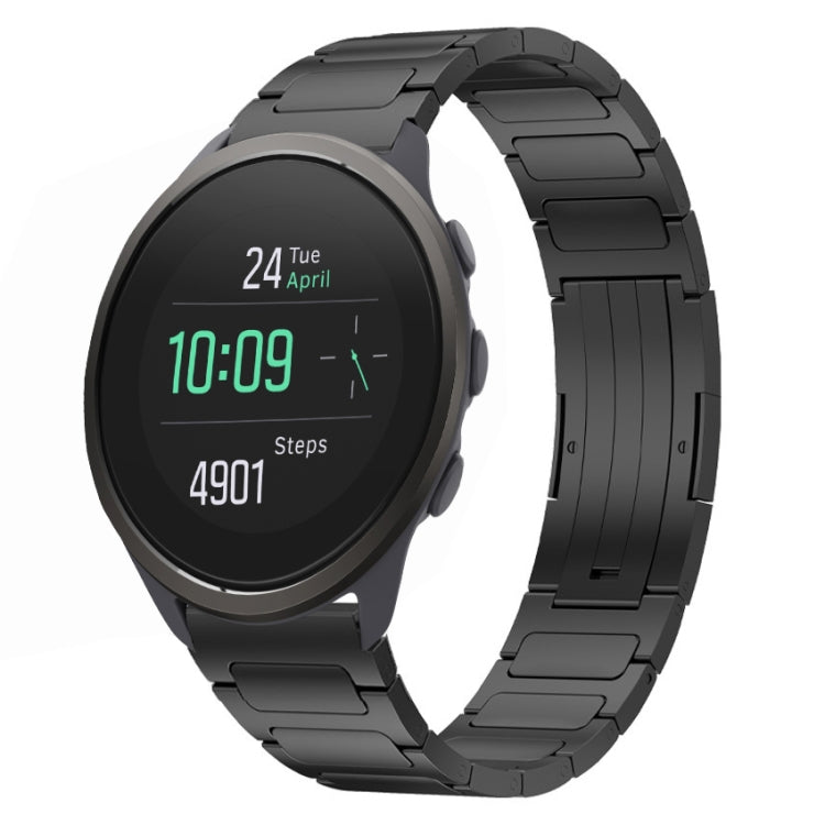 For SUUNTO 5 Peak 22mm I-Shaped Titanium Alloy Watch Band(Black) by bashfashion