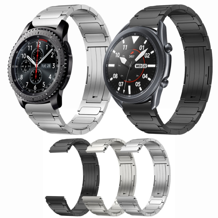 For Samsung Gear S3 Classic 22mm I-Shaped Titanium Alloy Watch Band(Sliver) by bashfashion