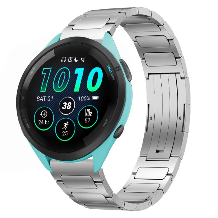 For Garmin Forerunner 265 22mm I-Shaped Titanium Alloy Watch Band(Sliver) by bashfashion