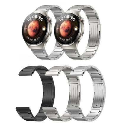 For Xiaomi MI Watch S1 Pro 22mm I-Shaped Titanium Alloy Watch Band(Black) by bashfashion