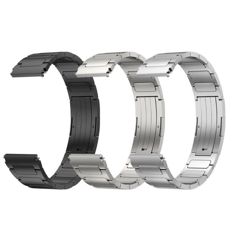For Xiaomi Watch S1 Active 22mm I-Shaped Titanium Alloy Watch Band(Grey) by bashfashion