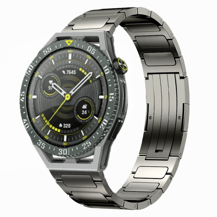 For Huawei Watch GT3 SE 22mm I-Shaped Titanium Alloy Watch Band(Grey) by bashfashion