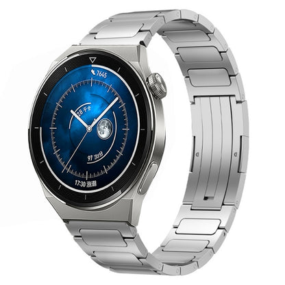 For Huawei Watch GT3 Pro 46mm 22mm I-Shaped Titanium Alloy Watch Band(Sliver) by bashfashion