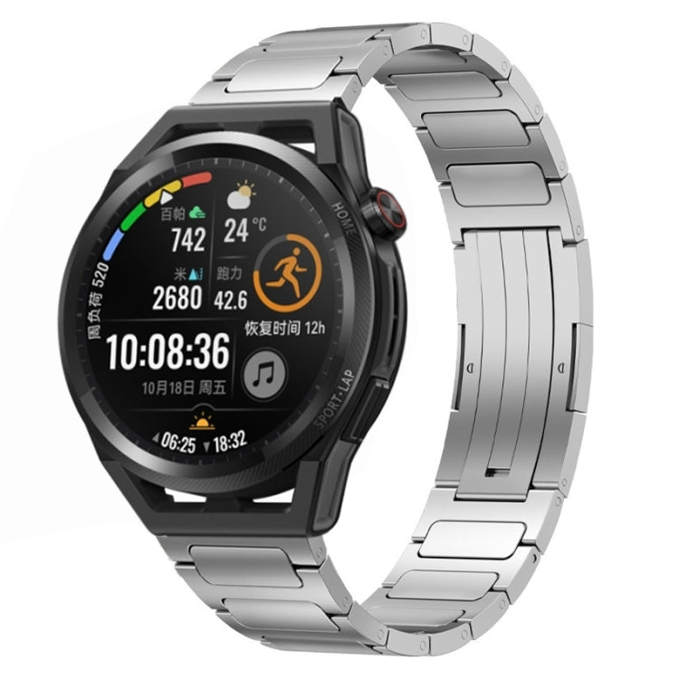 For Huawei Watch GT Runner 22mm I-Shaped Titanium Alloy Watch Band(Sliver) by bashfashion
