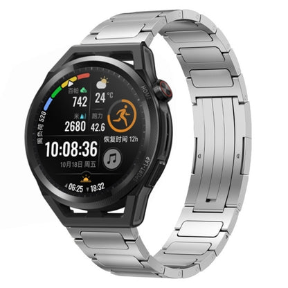 For Huawei Watch GT Runner 22mm I-Shaped Titanium Alloy Watch Band(Sliver) by bashfashion
