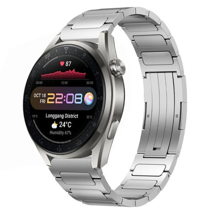 For Huawei Watch 3 Pro New 22mm I-Shaped Titanium Alloy Watch Band(Sliver) by bashfashion