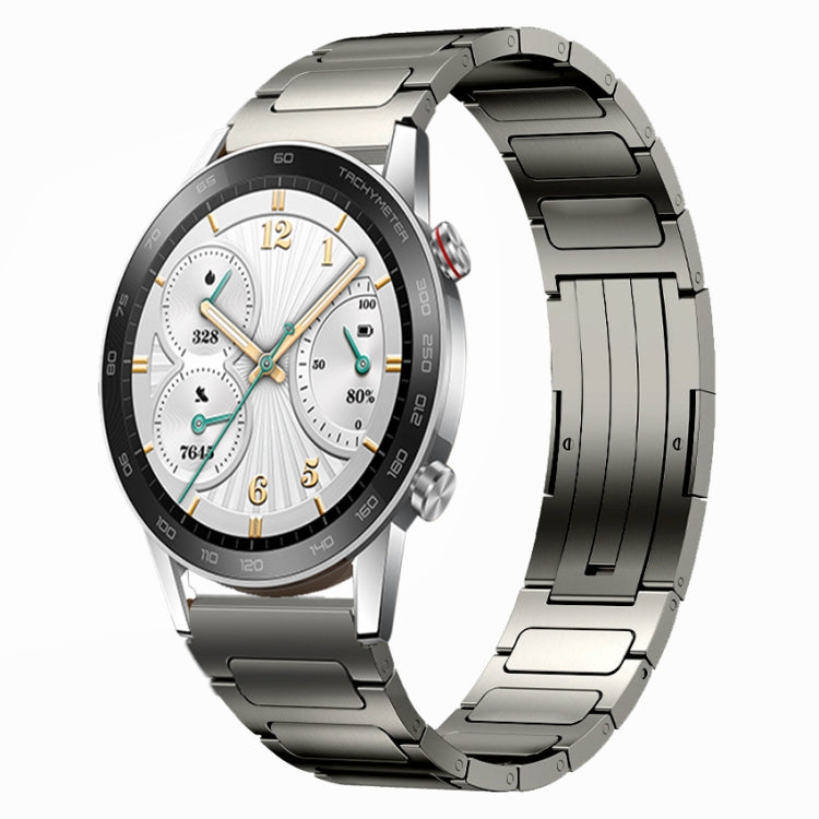 For Honor Watch GS 3i 22mm I-Shaped Titanium Alloy Watch Band(Grey) by bashfashion