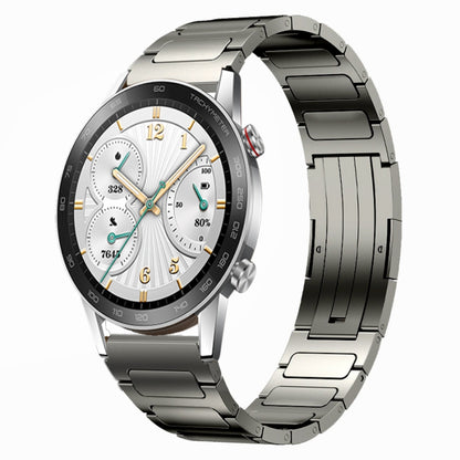 For Honor Watch GS 3i 22mm I-Shaped Titanium Alloy Watch Band(Grey) by bashfashion