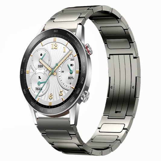 For Honor Watch GS 3i 22mm I-Shaped Titanium Alloy Watch Band(Grey) by bashfashion