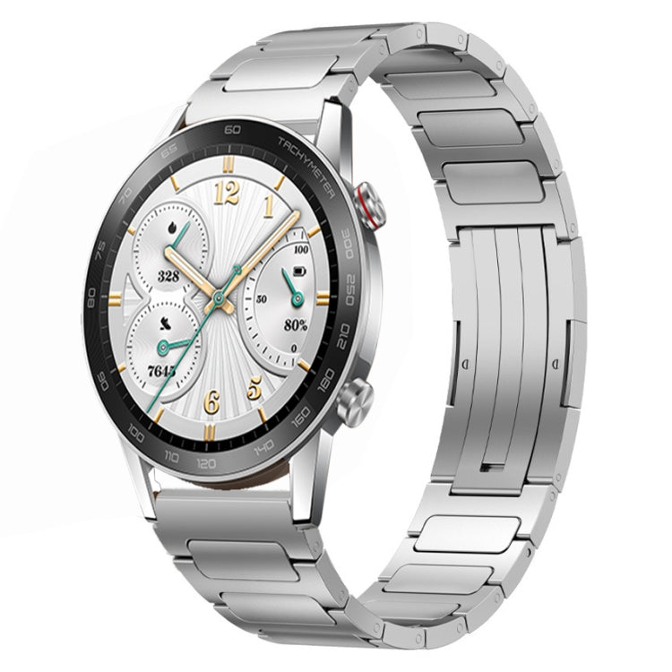 For Honor Watch GS 3i 22mm I-Shaped Titanium Alloy Watch Band(Sliver) by bashfashion