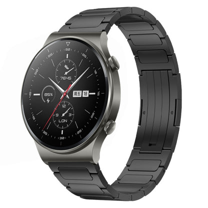For Huawei GT2 Pro 22mm I-Shaped Titanium Alloy Watch Band(Black) by bashfashion
