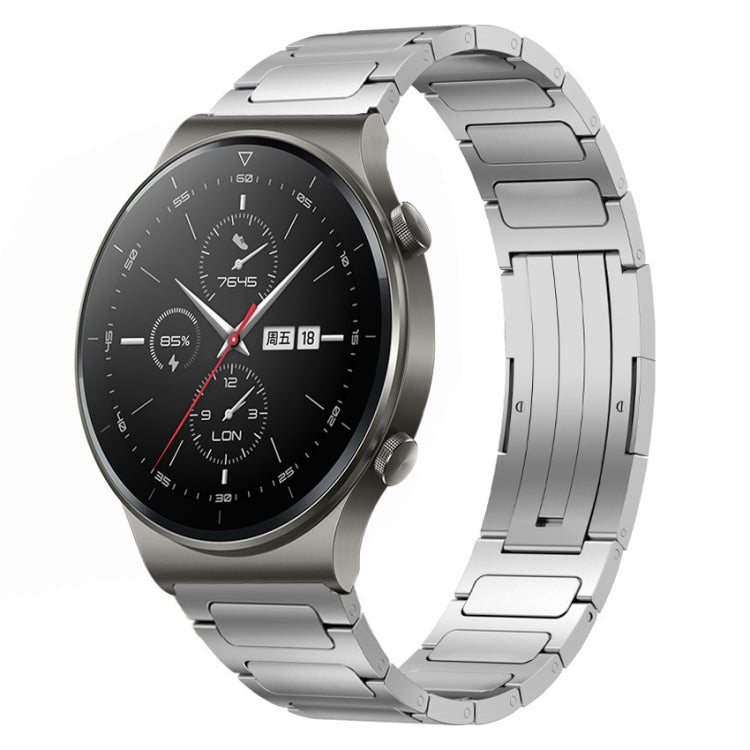 For Huawei GT2 Pro 22mm I-Shaped Titanium Alloy Watch Band(Sliver) by bashfashion