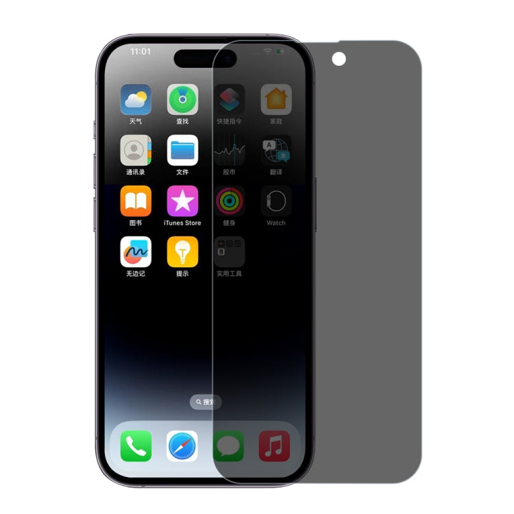 For iPhone 15 Plus / 15 Pro Max NORTHJO A++ 0.3mm 28 Degree Privacy Screen Tempered Glass Film by NORTHJO