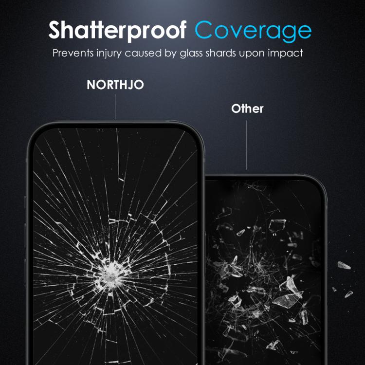 For iPhone 16 Pro NORTHJO A++ 0.3mm 28 Degree Privacy Screen Tempered Glass Film by NORTHJO