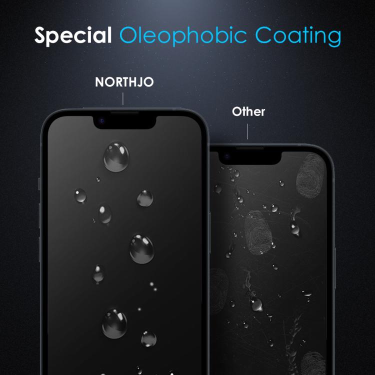 For iPhone 16e NORTHJO A++ 0.3mm 28 Degree Privacy Screen Tempered Glass Film by NORTHJO
