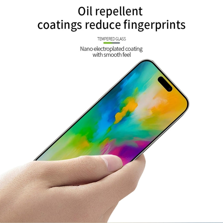 For iPhone 16 Plus PINWUYO 9H 3D Curved Full Screen Explosion-proof Tempered Glass Film(Black) by PINWUYO