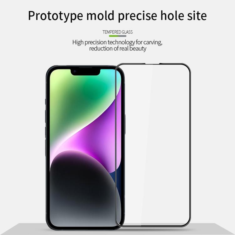 For iPhone 16e PINWUYO 9H 3D Curved Full Screen Explosion-proof Tempered Glass Film(Black) by PINWUYO