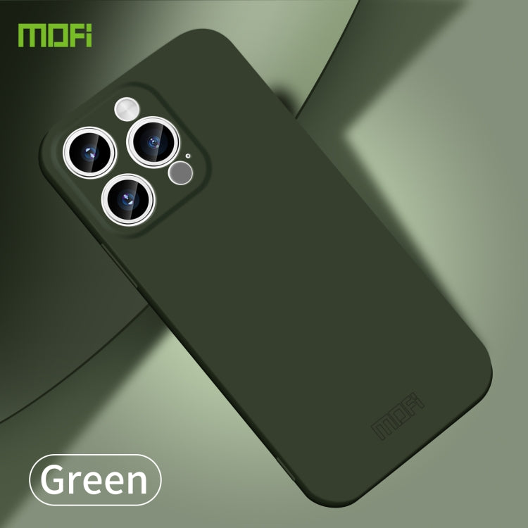 For iPhone 15 Pro Max MOFI Qin Series Skin Feel All-inclusive PC Phone Case(Green) by MOFI