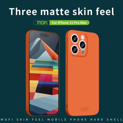 For iPhone 15 Pro Max MOFI Qin Series Skin Feel All-inclusive PC Phone Case(Orange) by MOFI