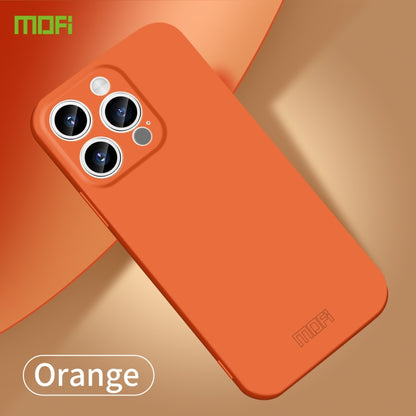 For iPhone 15 Pro MOFI Qin Series Skin Feel All-inclusive PC Phone Case(Orange) by MOFI