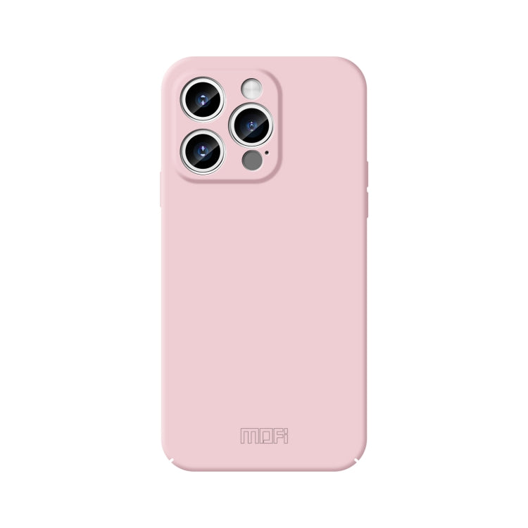 For iPhone 15 Pro MOFI Qin Series Skin Feel All-inclusive PC Phone Case(Pink) by MOFI