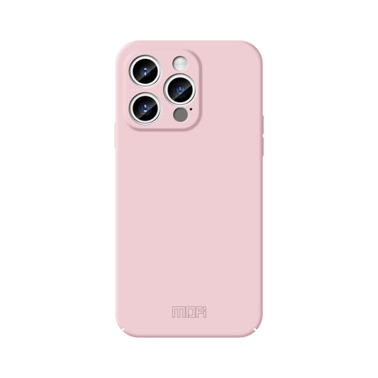 For iPhone 15 Pro MOFI Qin Series Skin Feel All-inclusive PC Phone Case(Pink) by MOFI