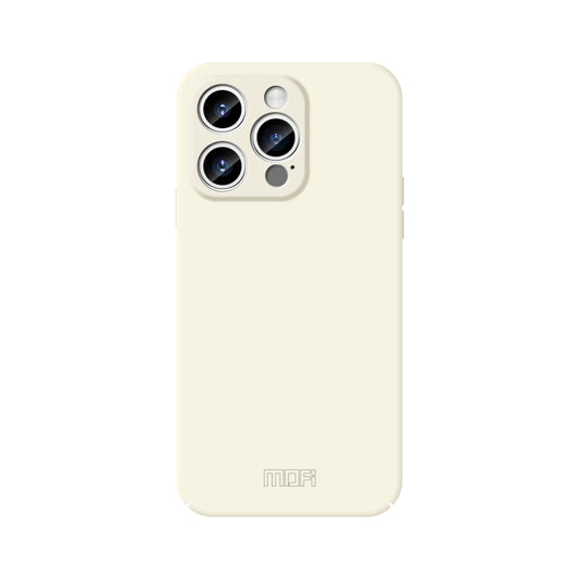 For iPhone 15 Pro MOFI Qin Series Skin Feel All-inclusive PC Phone Case(Beige) by MOFI