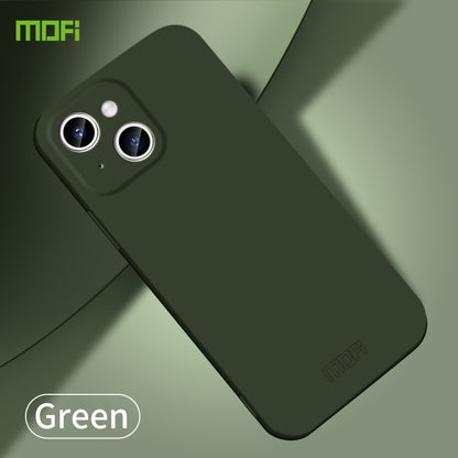 For iPhone 15 Plus MOFI Qin Series Skin Feel All-inclusive PC Phone Case(Green) by MOFI