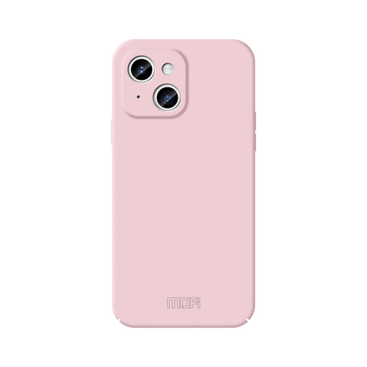 For iPhone 15 MOFI Qin Series Skin Feel All-inclusive PC Phone Case(Pink) by MOFI