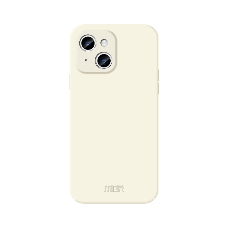 For iPhone 15 MOFI Qin Series Skin Feel All-inclusive PC Phone Case(Beige) by MOFI