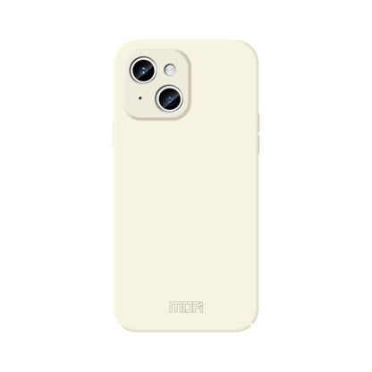 For iPhone 15 MOFI Qin Series Skin Feel All-inclusive PC Phone Case(Beige) by MOFI