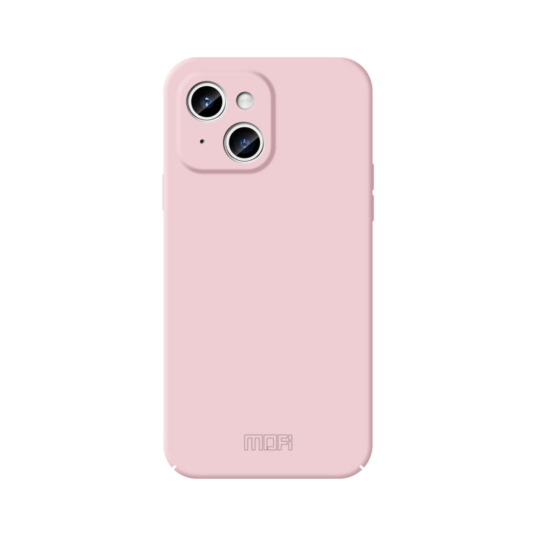 For iPhone 14 Plus MOFI Qin Series Skin Feel All-inclusive PC Phone Case(Pink) by MOFI