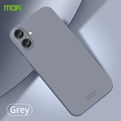 For iPhone 16 MOFI Qin Series Skin Feel All-inclusive PC Phone Case(Gray) by MOFI