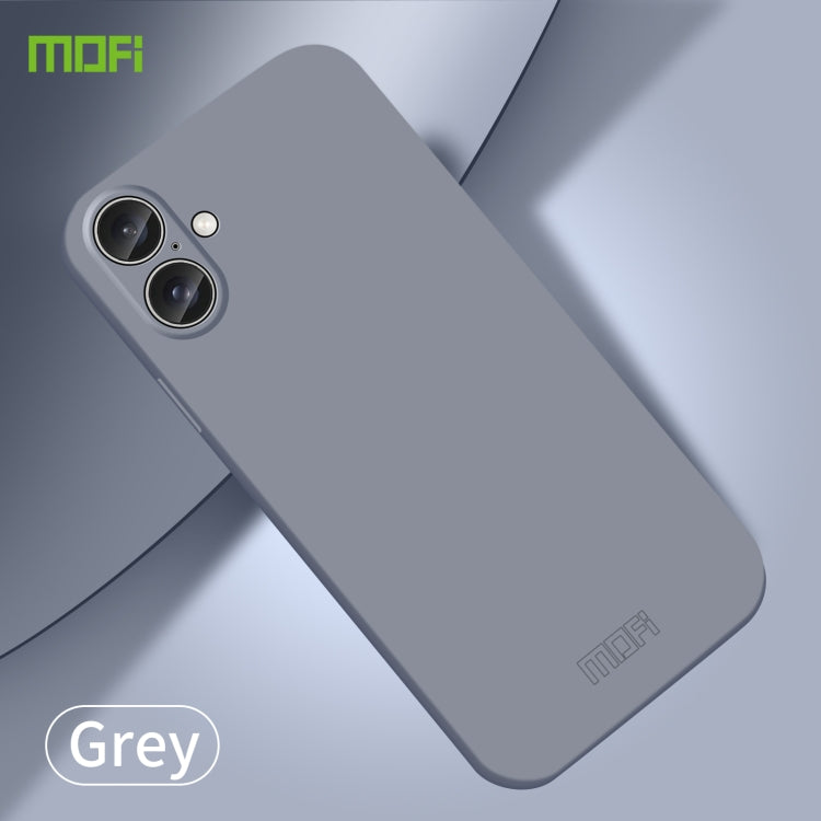 For iPhone 16 Plus MOFI Qin Series Skin Feel All-inclusive PC Phone Case(Gray) by MOFI