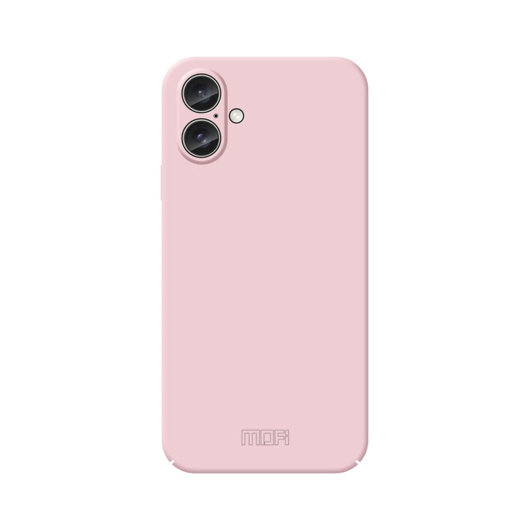For iPhone 16 Plus MOFI Qin Series Skin Feel All-inclusive PC Phone Case(Pink) by MOFI