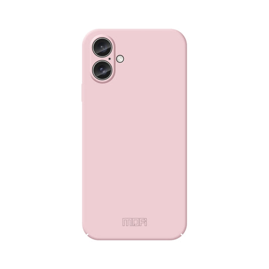 For iPhone 16 Plus MOFI Qin Series Skin Feel All-inclusive PC Phone Case(Pink) by MOFI