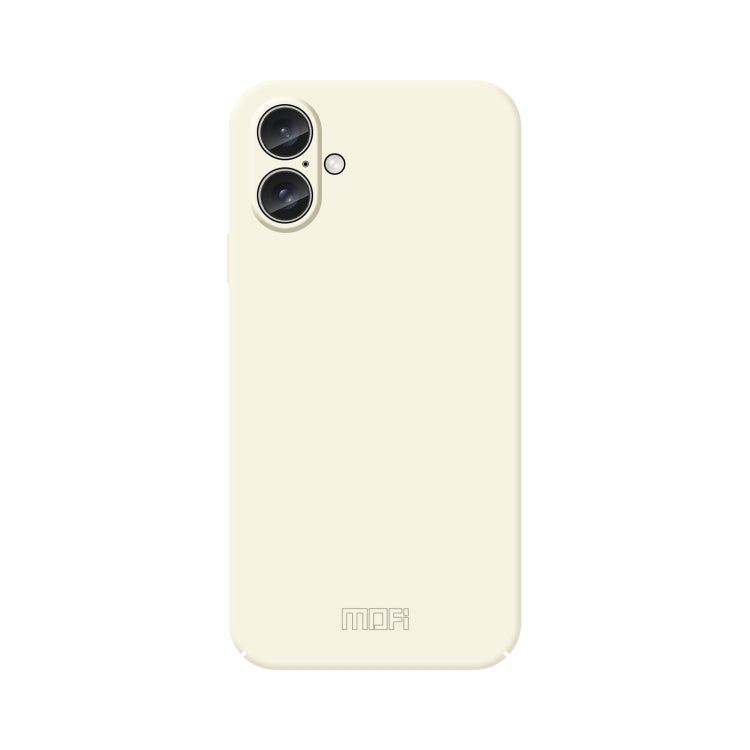 For iPhone 16 Plus MOFI Qin Series Skin Feel All-inclusive PC Phone Case(Beige) by MOFI