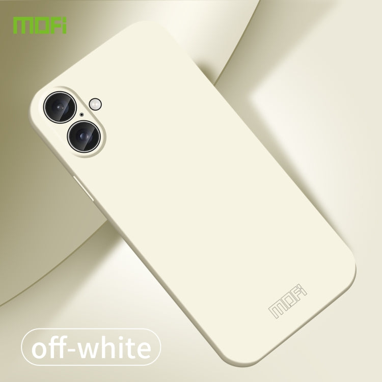 For iPhone 16 Plus MOFI Qin Series Skin Feel All-inclusive PC Phone Case(Beige) by MOFI