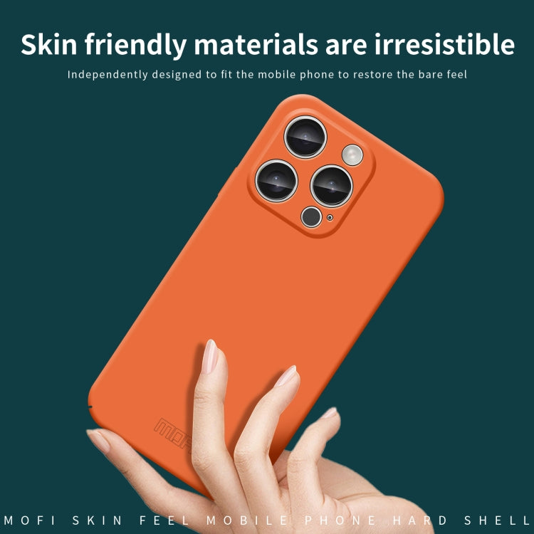 For iPhone 16 Pro MOFI Qin Series Skin Feel All-inclusive PC Phone Case(Orange) by MOFI