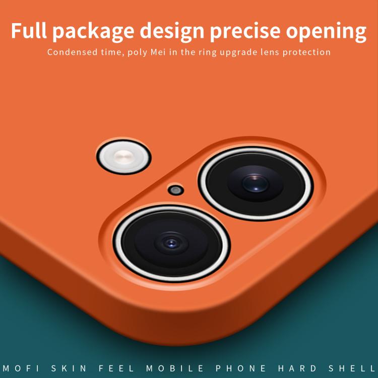 For iPhone 17 MOFI Qin Series Skin Feel All-inclusive PC Phone Case(Orange) by MOFI