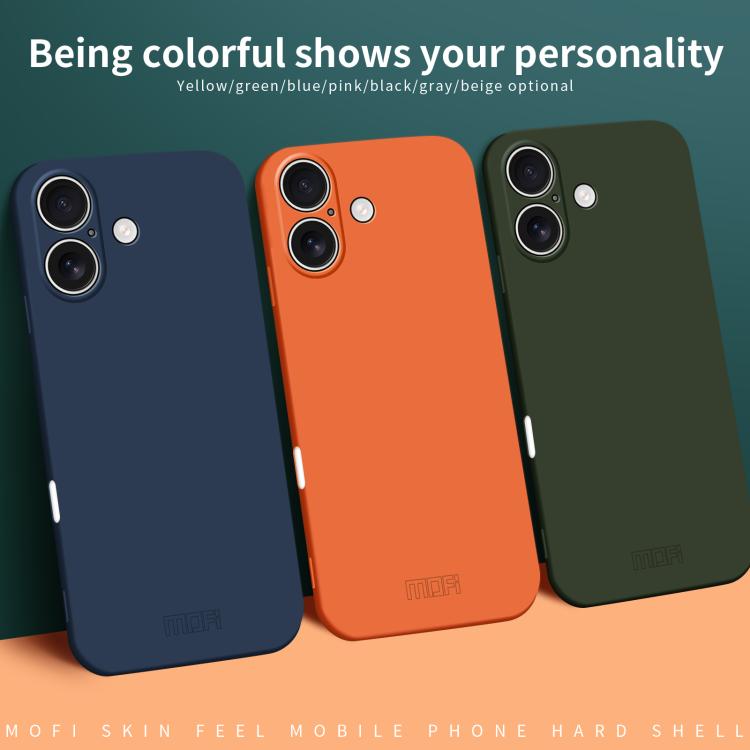 For iPhone 17 MOFI Qin Series Skin Feel All-inclusive PC Phone Case(Beige) by MOFI