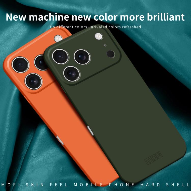 For iPhone 17 Pro MOFI Qin Series Skin Feel All-inclusive PC Phone Case(Beige) by MOFI