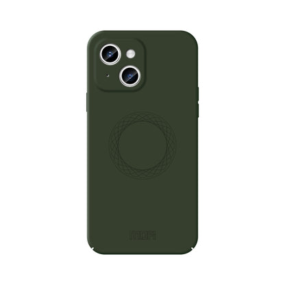 For iPhone 15 Plus MOFI Qin Series Skin Feel All-inclusive Silicone Phone Case(Green) by MOFI