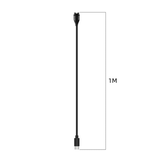 For Garmin Venu 3S Type-C Port 1m Smart Watch Charging Cable(Black) by bashfashion