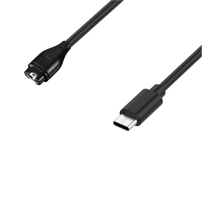 For Garmin Venu 3S Type-C Port 1m Smart Watch Charging Cable(Black) by bashfashion