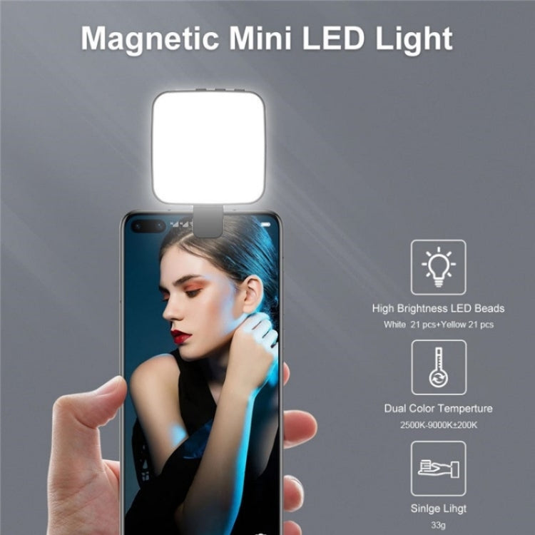 VLOGLITE W42 Laptop Magnetic Mini LED Fill Light Rechargeable Selfie Light Portable Phone Light by VLOGLITE