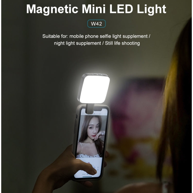 VLOGLITE W42 Laptop Magnetic Mini LED Fill Light Rechargeable Selfie Light Portable Phone Light by VLOGLITE